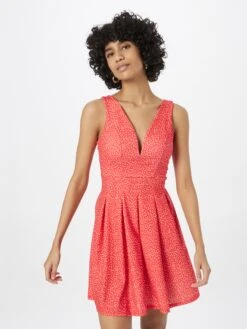 Wal G Robes De Cocktail Robe De Cocktail HALO Femme Rouge -Wal G 0029a0055af3d90b57dc58a0466f297a