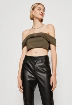 Wal G Brody Crop - T-Shirt Imprimé - Khaki -Wal G 005396816b154e318799c3700a514c23