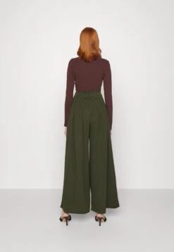 Wal G Venisa Wide Leg Trouser - Pantalon Classique - Dark Khaki -Wal G 00c9726a530c4c688d85461c86d2e84f