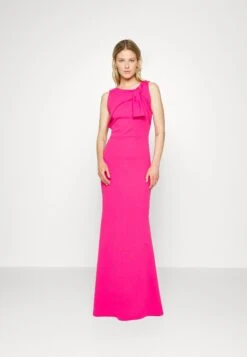 Wal G Sophie Knot Dress - Robe De Cocktail - Dark Fushia -Wal G 01584784b83d4c9ca79e4b20ee63fbbd