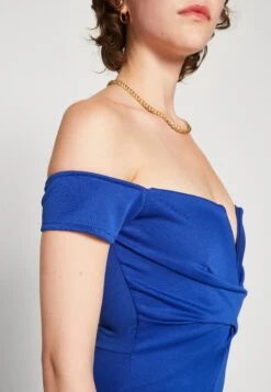 Wal G Elia Off Shoulder - Robe De Cocktail - Electric Blue -Wal G 020bb54be96d49fa9c98e31070e3f9f7