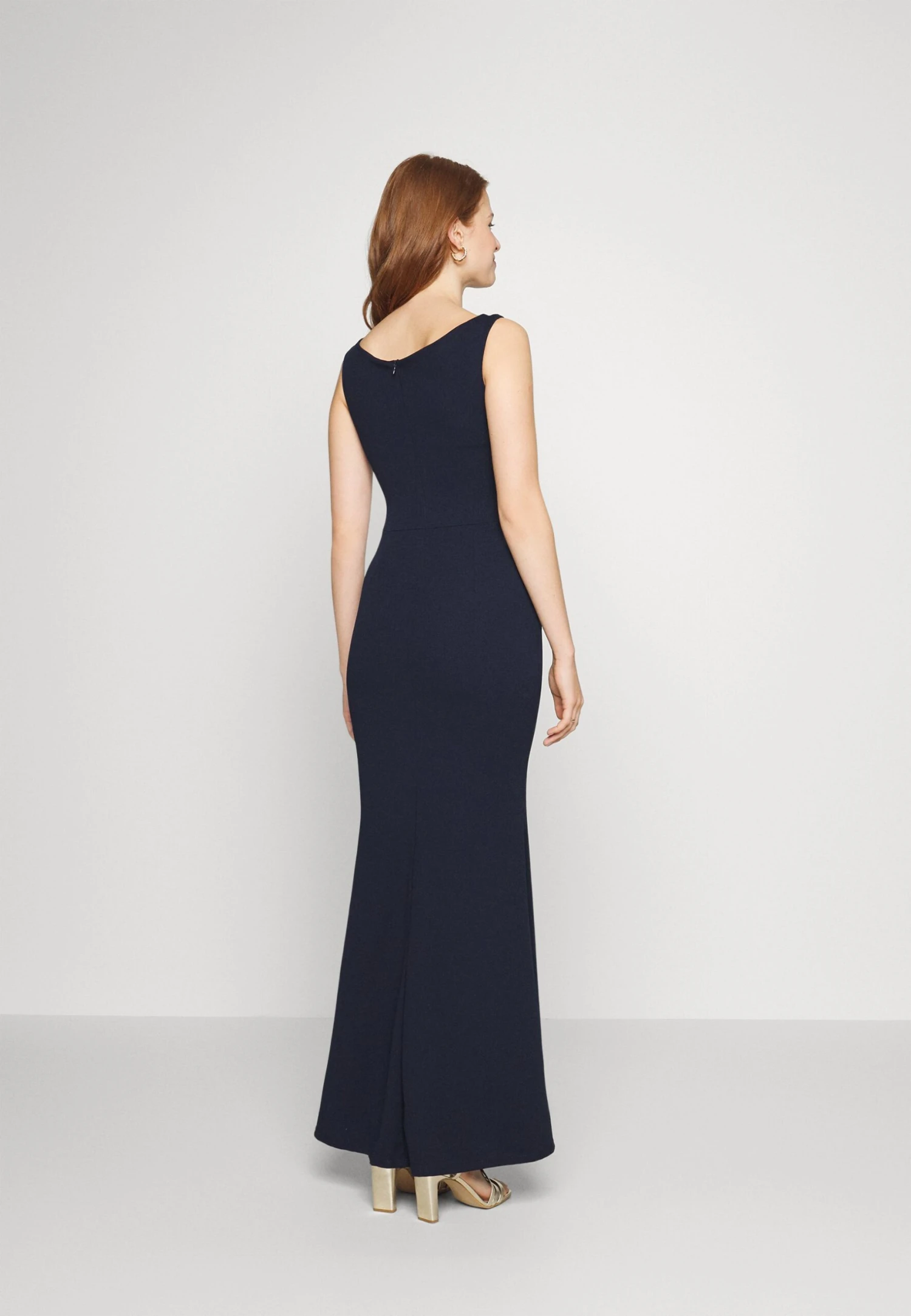 Wal G Andrew Off Shoulder Maxi Dress - Robe De Cocktail - Navy Blue 5 Wal G Andrew Off Shoulder Maxi Dress - Robe De Cocktail - Navy Blue – Image 3