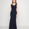 Wal G Andrew Off Shoulder Maxi Dress - Robe De Cocktail - Navy Blue -Wal G 037705788df44ae39870b5054e08611e