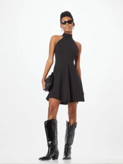 Wal G Robes En Jersey Robe ANNIE Femme Noir -Wal G 04ebc8f7de2bbbbcd62742b5d5ec5f86