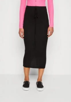 Wal G Case Wrap Midi - Jupe Crayon - Black