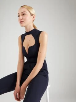 Wal G Combinaisons Longues Combinaison Femme Bleu Marine -Wal G 06e1442e5bb3cc82f335ac6d9d02e823