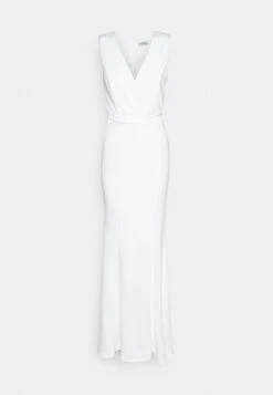 Marietta V Neck Maxi Dress - Robe En Jersey - White -Wal G 073764cd0dad4f3f9ef997c18e7aa677