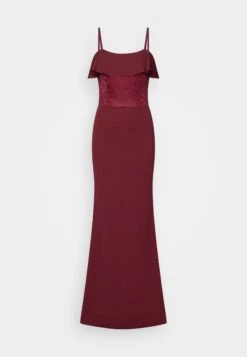 Mita Ruffle Maxi - Robe De Cocktail - Wine