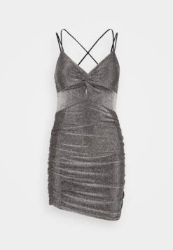 Wal G Exclusive Nye Glitter Jive - Robe En Jersey - Silver -Wal G 0c10cadcdca64c21a85a10fe53a20e54
