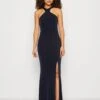 Wal G Arty Knot Maxi - Robe En Jersey - Navy Blue -Wal G 0ca39467493048daba6ca1a97bf6b166