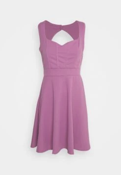 Wal G Missy Heart Skater Dress - Robe De Soirée - Mauve Pink -Wal G 0d61aa5db08445de9b419446a2830dec