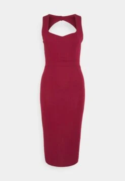 Alyona Heart Midi Dress - Robe En Jersey - Berry Wine -Wal G 0e217964dab54c7b95e18133589b4ab5