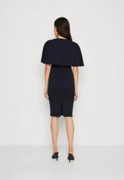 Wal G Ronny Cape Midi - Robe En Jersey - Navy Blue -Wal G 0eabcae05c60432c9a616e8320237190