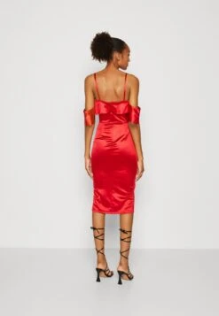 Wal G Gina Ruffle Midi - Robe De Soirée - Red 10 Wal G Gina Ruffle Midi - Robe De Soirée - Red -Wal G 103212bc525541b490415a7381c3b93d