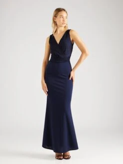 Wal G Robes De Soirée Robe De Soirée BONNIE Femme Bleu Foncé -Wal G 107d051baa63e4d614b05b2bef5a6bbe