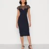 Wal G Dylan Midi Dress - Robe De Soirée - Navy -Wal G 118a6b843cc14036918d1c44eef6e463