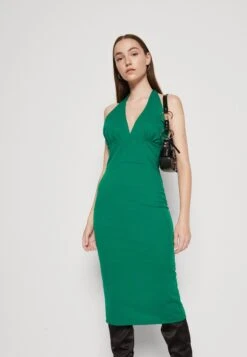 Wal G Jack Halter Neck Midi - Robe En Jersey - Leaf Green -Wal G 12f62b6abdf84ec5ad478c9ae781afad