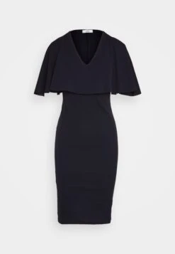 Wal G Ronny Cape Midi - Robe En Jersey - Navy Blue -Wal G 1369f025bd3b469ca571bf1e28cc997d
