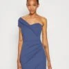 Wal G Milly One Shoulder Dress - Robe En Jersey - Denim Blue -Wal G 157b503ed6854ee8b7ac475be478adfd