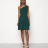 Wal G Janine Skater Dress - Robe En Jersey - Forest Green