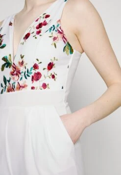 Wal G Print Contrast Plunge - Combinaison - White -Wal G 181d646f930840979fd5e29918f36652