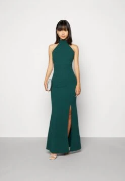 Wal G Sara Halter Neck Maxi Dress - Robe De Cocktail - Forest Green -Wal G 18a1bbb2c8034c4390df5481a2167f92