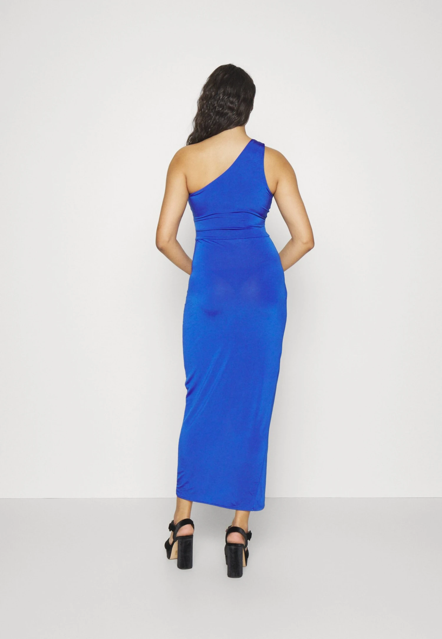 Wal G Party Bina One Shoulder Midi - Robe En Jersey - Electric Blue 6 Wal G Party Bina One Shoulder Midi - Robe En Jersey - Electric Blue – Image 4