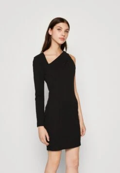 Wal G Mila Asymmetric Mini - Robe De Soirée - Black