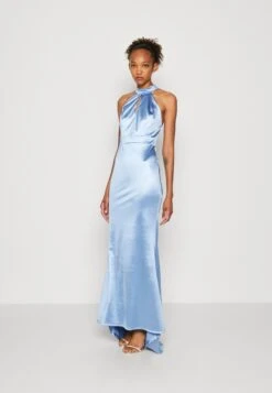 Wal G Amal Strappy Back - Robe De Cocktail - Dusty Blue