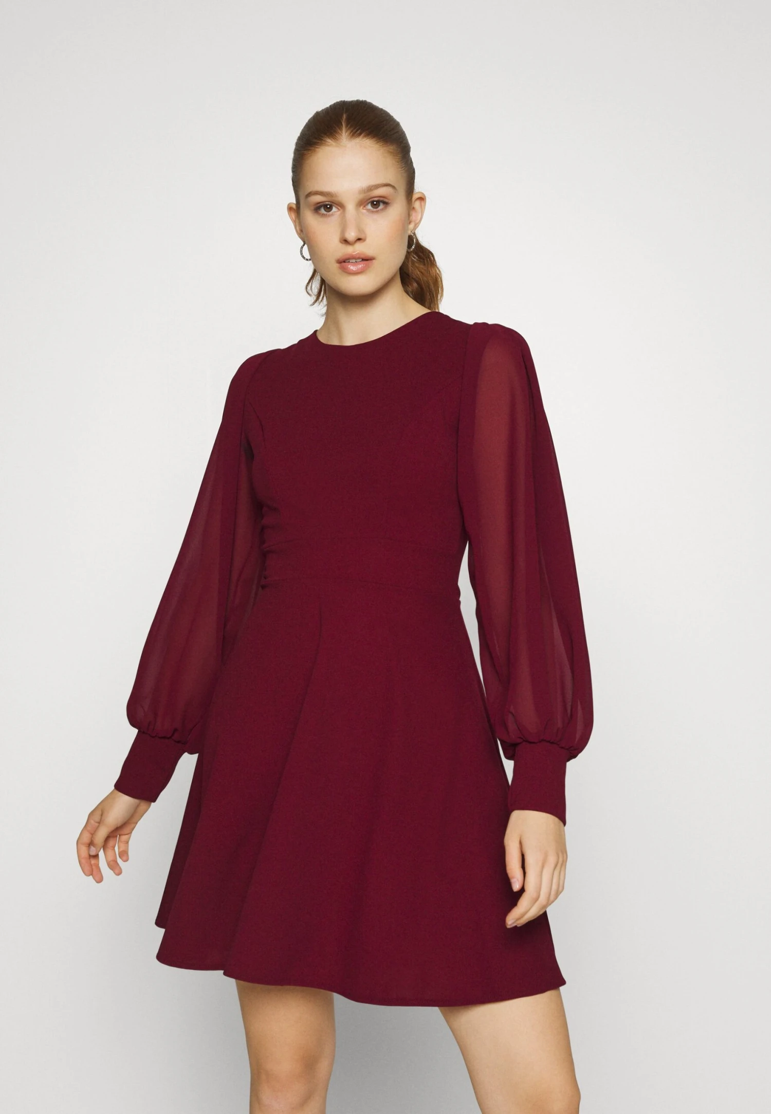 Wal G Kat Sleeve Dress - Robe De Jour - Berry Wine 3 Wal G Kat Sleeve Dress - Robe De Jour - Berry Wine