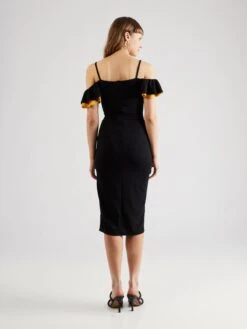 Wal G Robes Midi Robe SIMAH Femme Noir -Wal G 216571d6614dd197b75388757eedf823