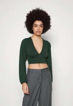 Wal G Crissy Backless - T-Shirt À Manches Longues - Forest Green