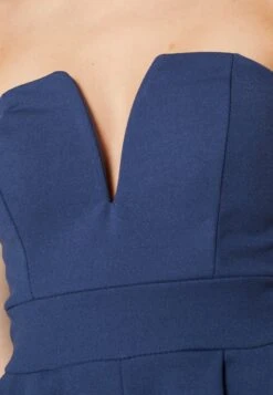 Wal G Christa V Neck Playsuit - Combinaison - Denim Blue -Wal G 21acc2c8197e44dd95494cb5b6c0344a