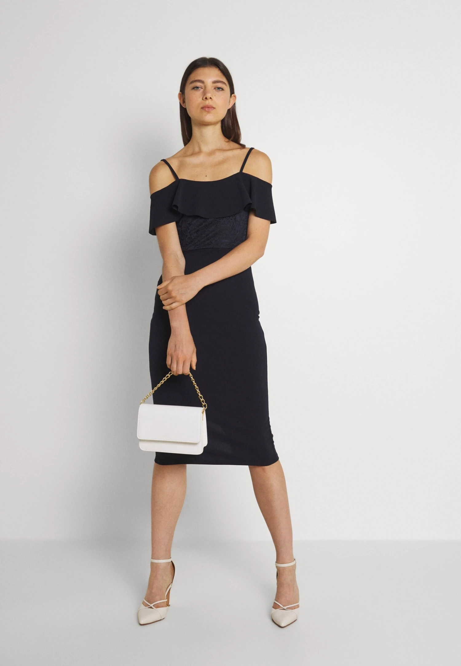 Wal G Emaan Midi Dress - Robe En Jersey - Navy Blue 4 Wal G Emaan Midi Dress - Robe En Jersey - Navy Blue – Image 2