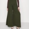 Wal G Venisa Wide Leg Trouser - Pantalon Classique - Dark Khaki -Wal G 22d97a878b2c41609d5ef56cb1f0a22b