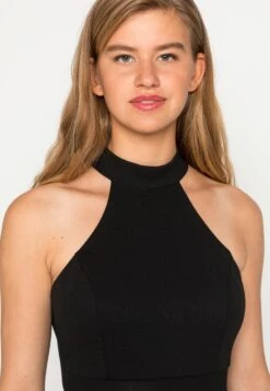 Wal G Cheryl Halter Neck Skater Dress - Robe De Jour - Black -Wal G 23603b7691734d5fad970b8636e8650a