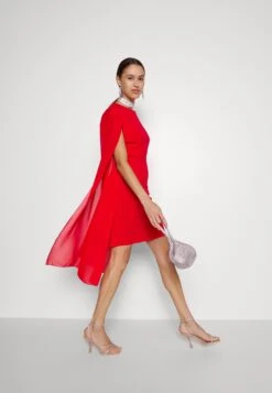 Wal G Holly Sleeve Dress - Robe De Soirée - Red -Wal G 241b981dec204aad92315f797a3e5264