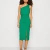 Wal G Cree Cut Out Midi - Robe En Jersey - Leaf Green