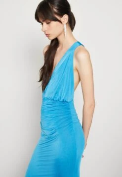 Wal G Angelina Cross Back Maxi - Robe En Jersey - Ocean Blue -Wal G 2476cf0b9569459ab0516771155d5549