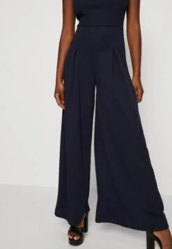 Wal G Rian Wide Leg Pleat - Combinaison - Navy Blue -Wal G 24ae9ecdeb1549b6a7936b5bd8781c1d