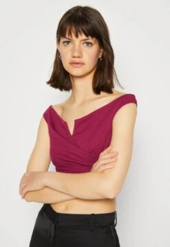 Wal G Valentines Heart Crop - Débardeur - Magenta -Wal G 26a2cd82faab4d5d91aff88af2755c4f