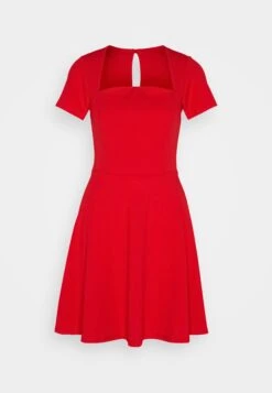 Wal G Brody Curve Neck Skater - Robe En Jersey - Red -Wal G 26b05062b925489c8c971c5cd5f25d5f