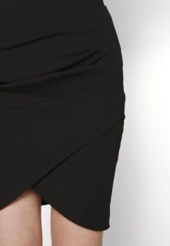 Wal G Shavi Rouched - Jupe Crayon - Black -Wal G 285b2e6bab844b2f83f3386e1bc203ca