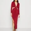 Wal G Jolie Cut Out Maxi Dress - Robe En Jersey - Wine -Wal G 2a02fadda2fe4655800d75d56eabab04