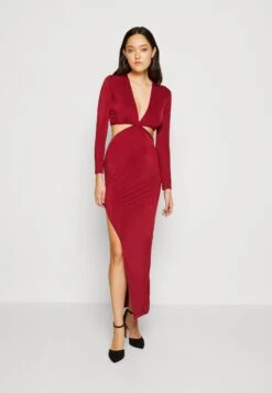 Wal G Jolie Cut Out Maxi Dress - Robe En Jersey - Wine