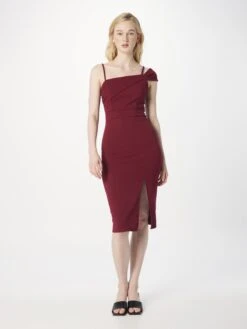 Wal G Robes Fourreaux Robe Fourreau REVRA Femme Lie De Vin -Wal G 2a36f99d36f684a5556c2afd22d5c23b