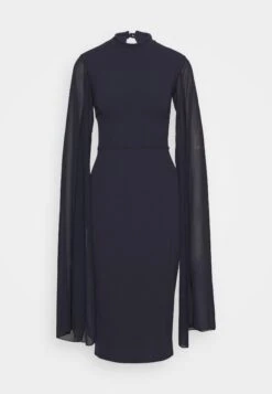 Wal G Cape Sleeve Dress - Robe De Soirée - Navy Blue -Wal G 2b2b10faa2004a7a84eb92086ead112a