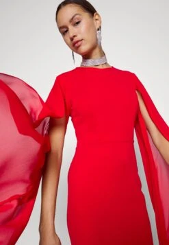 Wal G Holly Sleeve Dress - Robe De Soirée - Red -Wal G 2bbb4aa2c95a428a98e82a31715b76a2