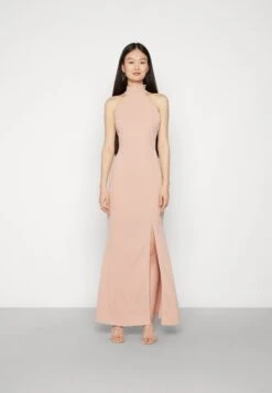 Wal G Sara Halter Neck Maxi Dress - Robe De Cocktail - Blush Pink