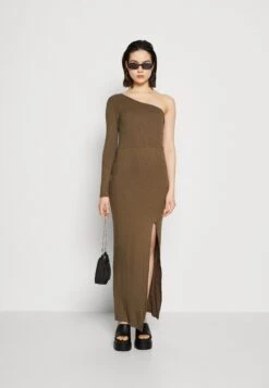 Wal G Party Ash One Shoulder Maxi - Robe En Jersey - Khaki Green -Wal G 2e87aefd41024e0998deba7cedf6372c